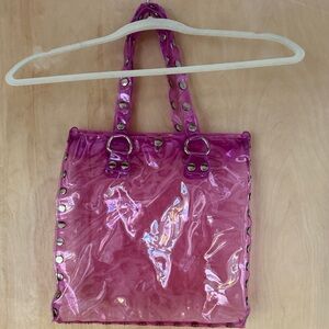 Hammitt Vintage Pink Transparent Tote Bag